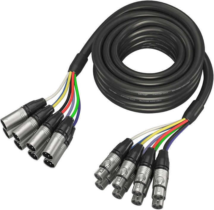 Behringer GMX-500 Gold Performance 5 m (16,4 Fuss) 8-Wege-Multicore-Kabel mit XLR-Anschlüssen