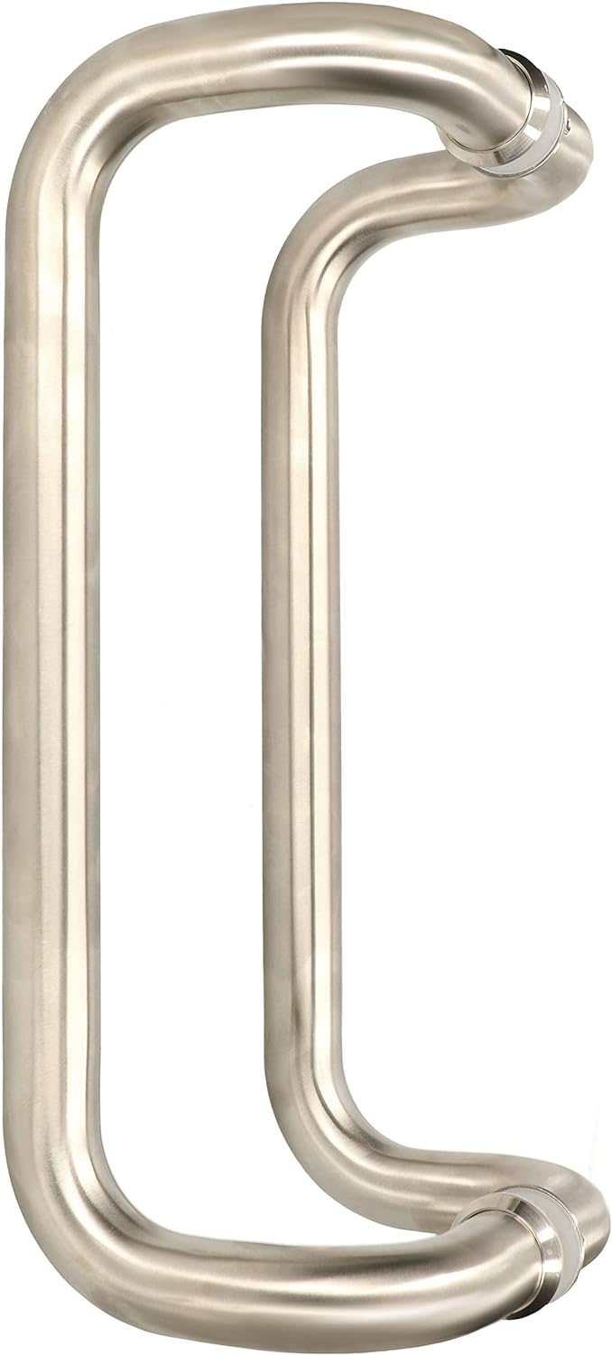 KOTARBA® 2 Stück Haustürbeschlag Stangengriff Gebogen 300 mm Stossgriff aus Edelstahl Türbeschlag Ha