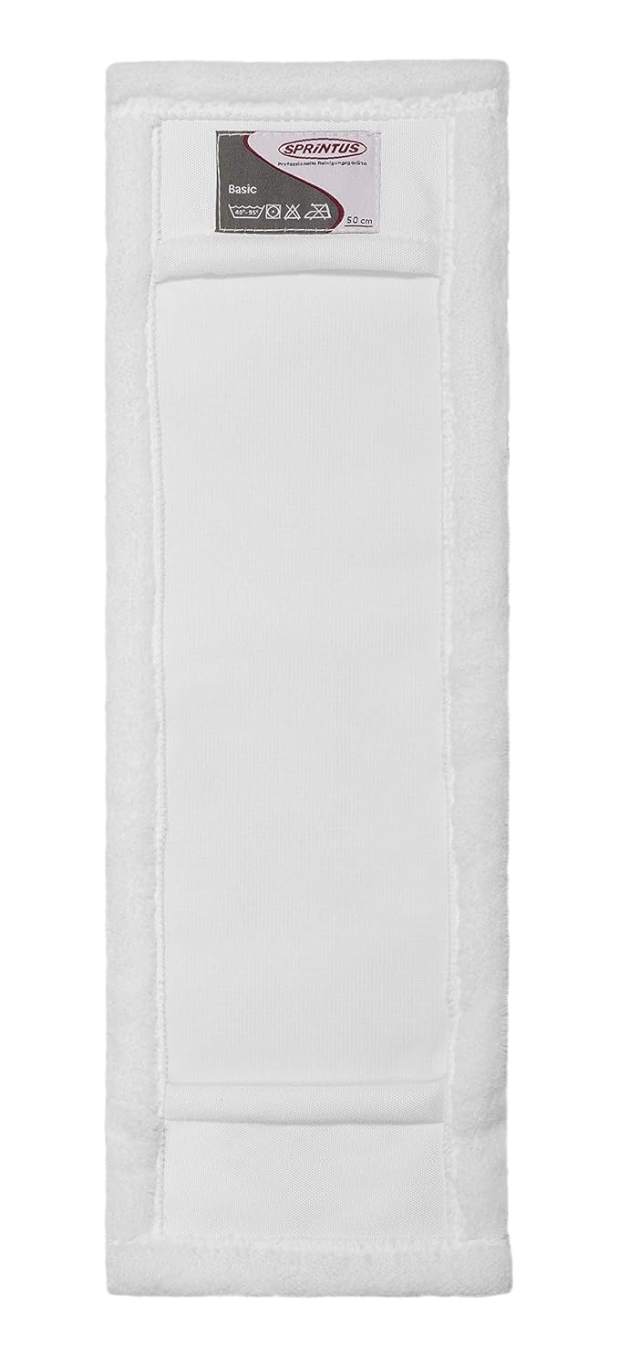 Mikrofasermopp Basic 50 cm weiss (50 Stück)