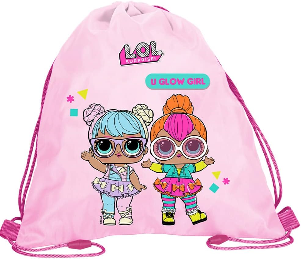 LOL Schulranzen Mädchen 1 Klasse Tornister Schulrucksack SET 3 tlg. L.O.L. für Grundschule ergonomis