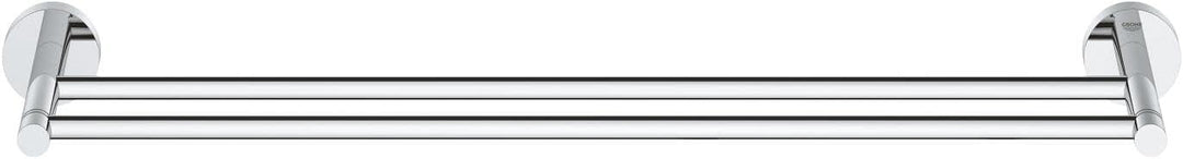 GROHE Start - Doppel- Badetuchhalter (Stichmass 600mm, Material: Metall, inkl. Schrauben und Dübel),