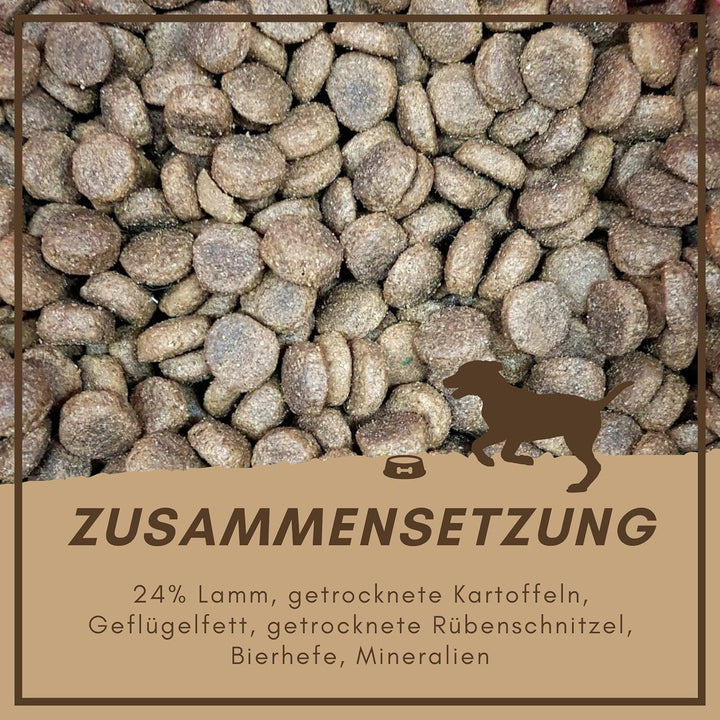 SUPRAVIT Hundefutter trocken Getreidefrei 15kg | Lamm und Kartoffeln | hohe Verträglichkeit | Gute A