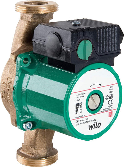 Wilo-Star-Z 25/6-3, Trinkwasser- Zirkulationspumpe, Nassläufer, Baulänge 180mm, G1 1/2
