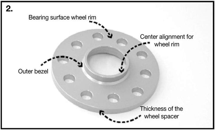 Spurverbreiterung Trak+Wheel Spacers von H&R 40 mm (B40356331) Distanzscheibe Räder