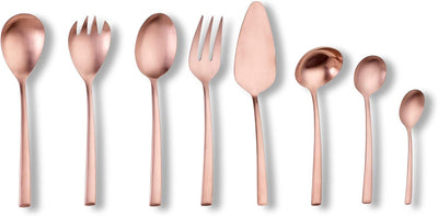 Echtwerk Tafelbesteck "Avelino", PVD bronze mattiert, 68-teilig, für 12 Personen, Edelstahl 18/10, B