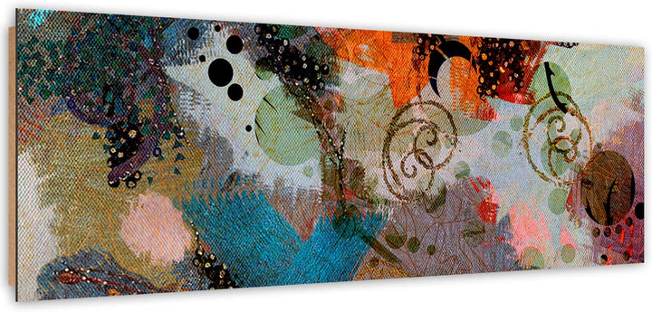 Wanddeko Stilvoll motiv Kunst modern Bilder Muster mehrfarbig 140x45 cm Deco panel 140x45 cm A, Deco