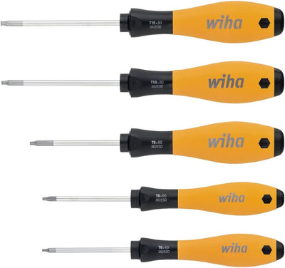 Wiha Schraubendreher Set SoftFinish ESD TORX 5-tlg. (27253) 5 tlg. Rundklinge, 5 tlg. Rundklinge