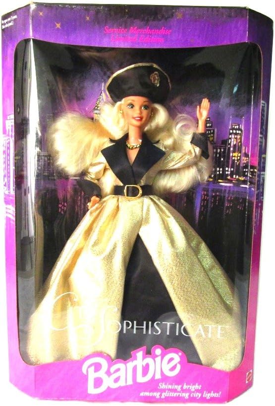 CITY SOPHISTICATE BARBIE, SERVICE MERCHANDISE LIMITED EDITION, 1994 EDITION, MATTEL 12005, NRFB