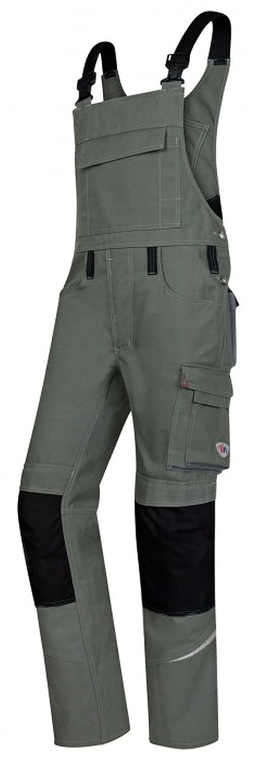 BP 1804-720-70-54n Latzhose, Stretch-Hosenträger mit Clipbefestigungen, 305,00 g/m² Verstärkte Baumw