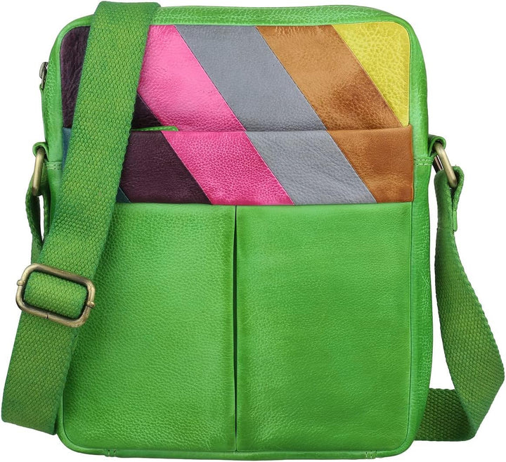 Greenburry Candy-Shop Umhängetasche Leder 21 cm Forest, Forest