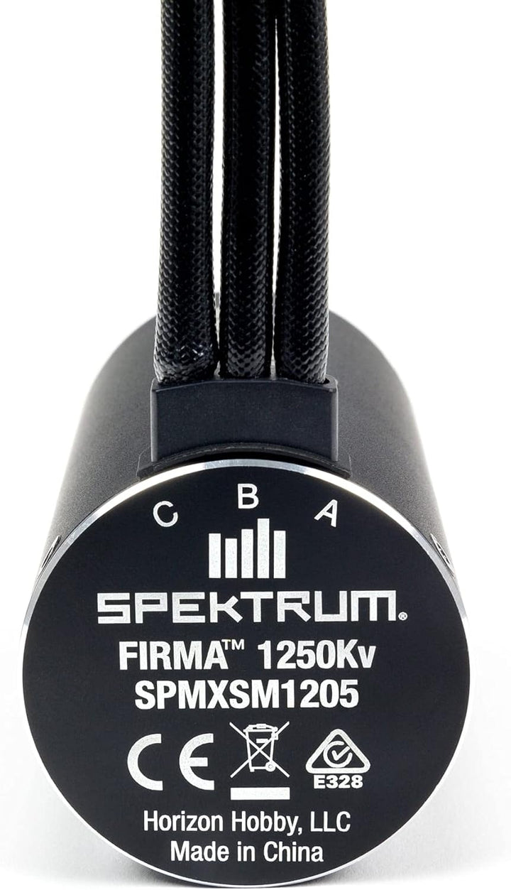 Spektrum Firma Bürstenloser Motor, 1250Kv, 6,5 mm Kugel, 8mm Welle, SPMXSM1205
