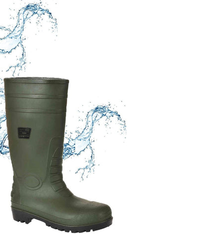 Portwest Total-Sicherheitsgummistiefel S5, Grösse: 42, Farbe: Grün, FW95GNR42 42 EU Grün Green, 42 E