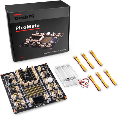 GeeekPi DeskPi PicoMate for Raspberry Pi Pico/Pico W, DeskPi PicoMate Expansion Board Breakout Modul