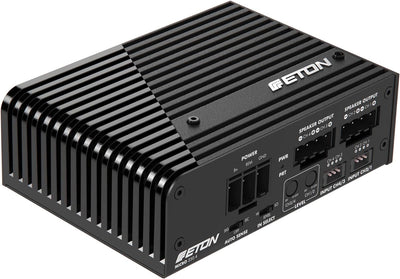 ETON MICRO 250.4 – sehr kompakte 4-Kanal Endstufe, Class-D Digital Verstärker, perfekt für PKWs und