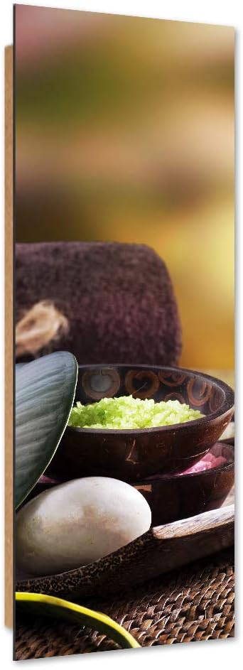 Wandbild Zen Modern Deko Kunst Bilder Spa Braun 30x90 cm Deko Paneel 30x90 cm Braun_A, Deko Paneel 3