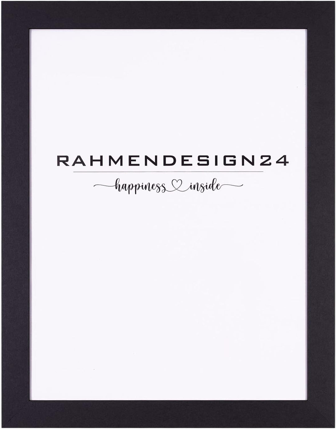 Rahmendesign24 Bilderrahmen Milano 70x70 Schwarz (matt) Fotorahmen, Wechselrahmen, Posterrahmen, Puz