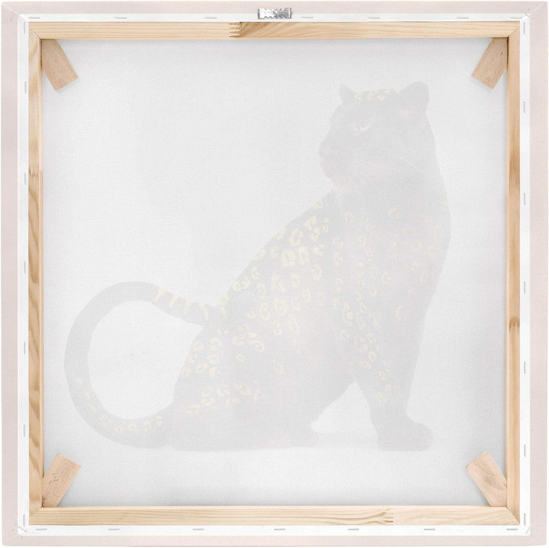 Leinwandbild Jonas Loose Goldener Panther Quadrat 1:1 30 x 30cm Canvas 30cm x 30cm - Canvas, 30cm x