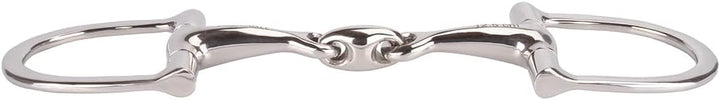 Equinate D-Ring Trense Edelstahl 16mm doppelt gebrochen 14,5cm - Anatomisch geformtes maulfreundlich