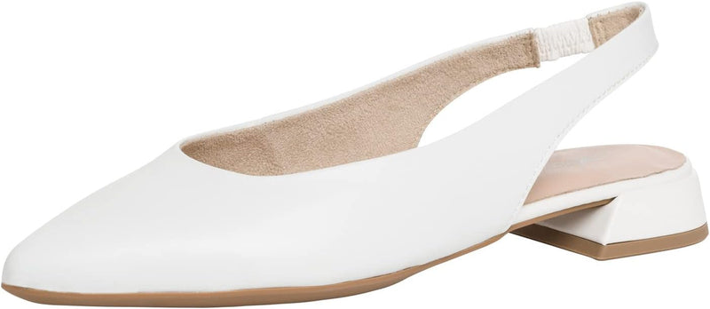 Tamaris Damen Sandaletten, Frauen Sandalen,TOUCHit-Fussbett 37 EU Weiss White Leather, 37 EU Weiss W