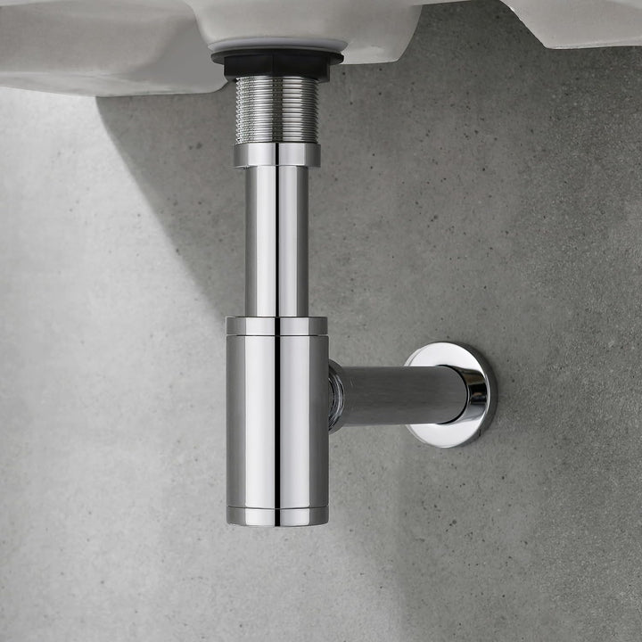 KENES Siphon Universal für Waschbecken & Waschtisch - Röhrensiphon/Siphon Waschbecken | Röhrensiphon