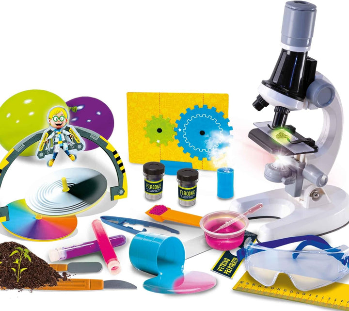 Lisciani 97579 Ich Bin EIN Genius Das Labor für wissenschaftliche Forschung, Mikroskopwerkzeuge, che