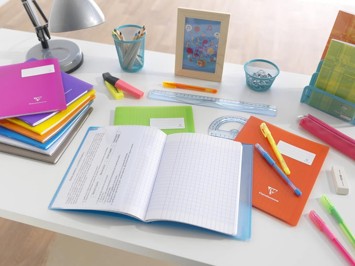 Clairefontaine 981404C - Packung mit 10 Heften Koverbook DIN A4+, 24x32cm, 48 Blatt Französische Lin