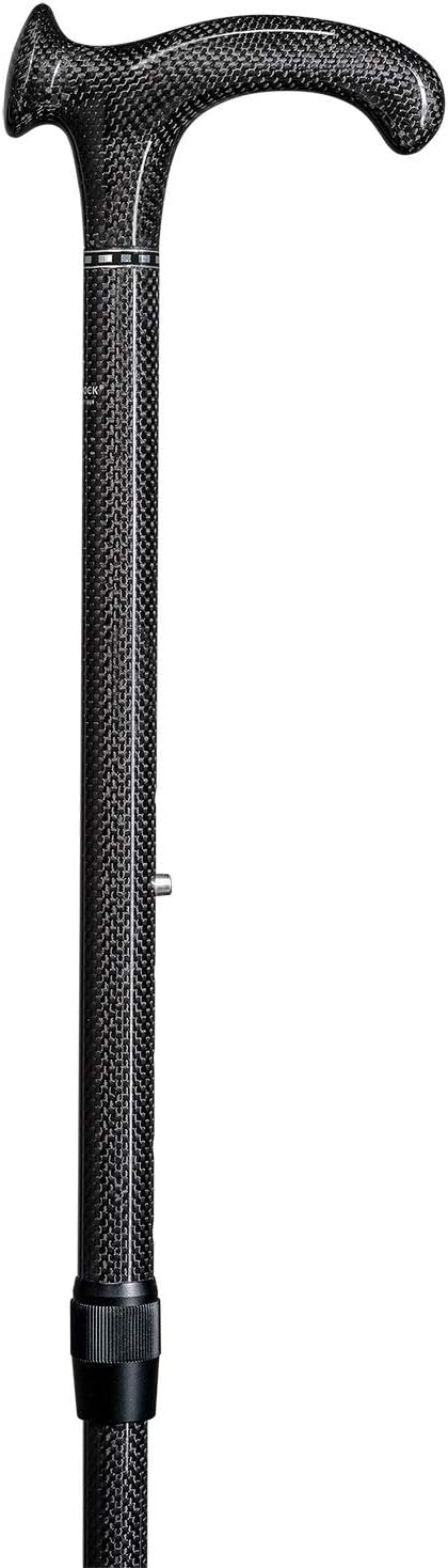 Designer Gehstock Gehhilfe Carbon Relax-Stock rechts oder Links schwarz linke Hand, linke Hand