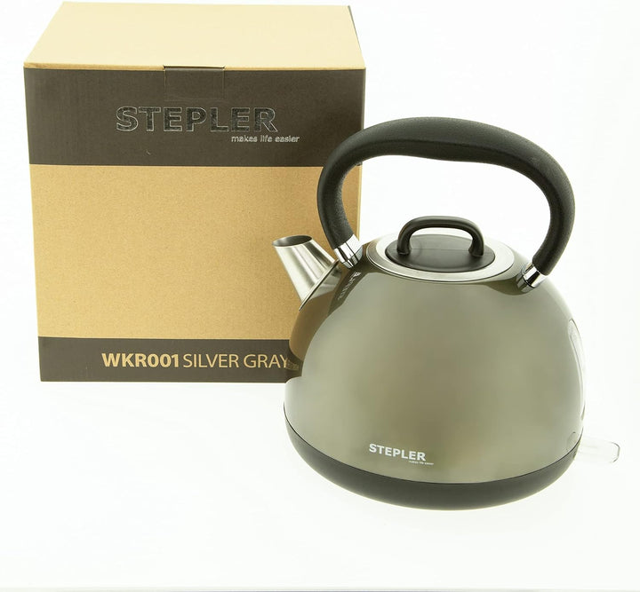 STEPLER Wasserkocher Retro-Design 1,7 Liter (WKR001) | Teekessel | Flötenkessel | Teekocher | Überhi