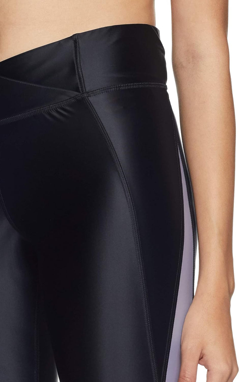 Reebok Damen Sh Highrise Tight-shinyly Netze XL Schwarz, XL Schwarz