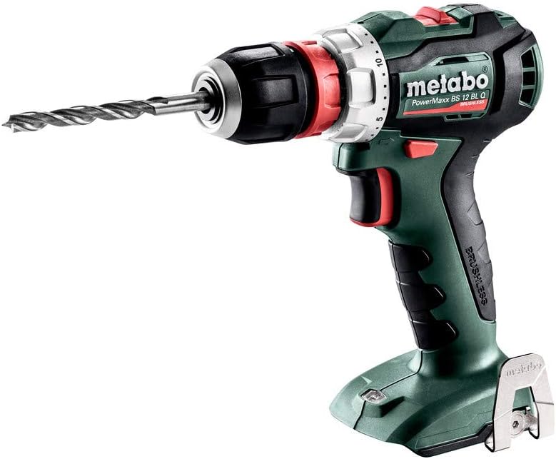 Metabo Akku Bohrschrauber BS 12 BL Q (12 V, mit LED-Licht, Quick System, Bithalter, Schnellspannbohr