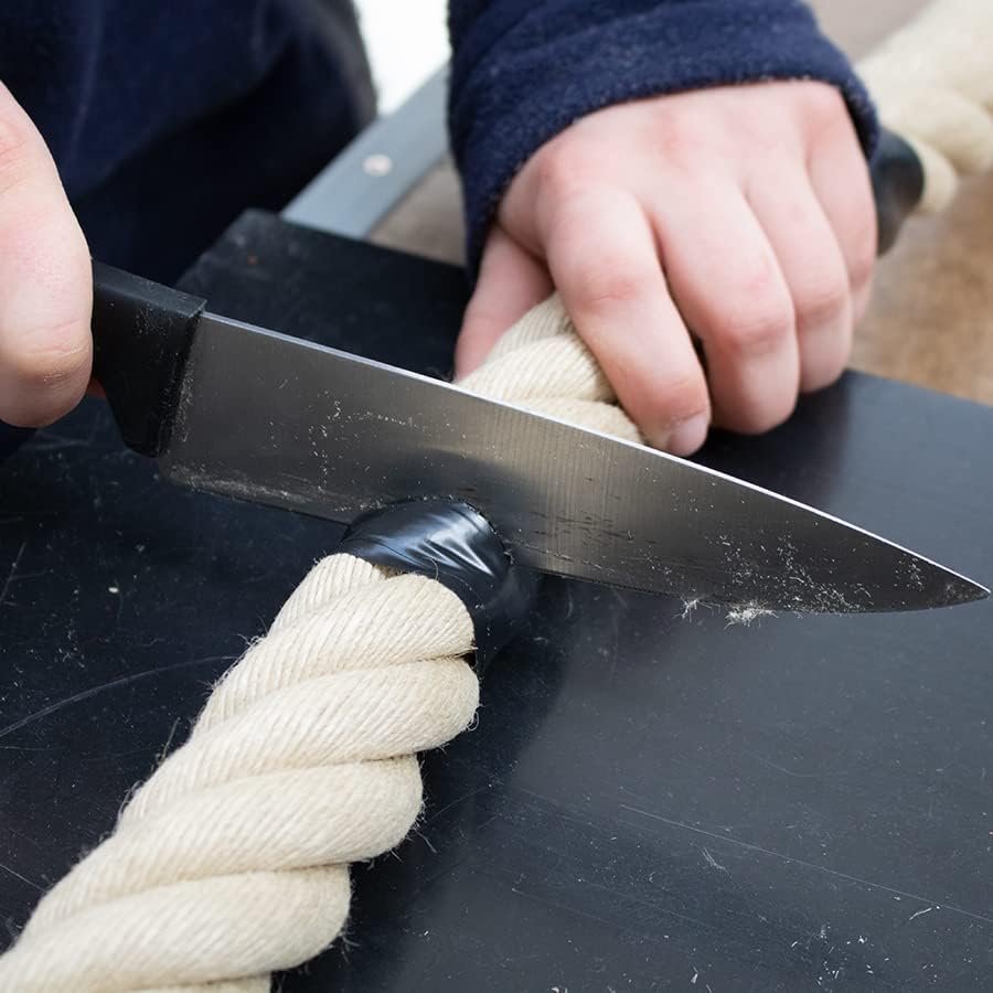 Handlaufseil/Absperrseile - Nature Touch, 30mm Durchmesser – Naturfarben - 4 Meter, 4 Meter