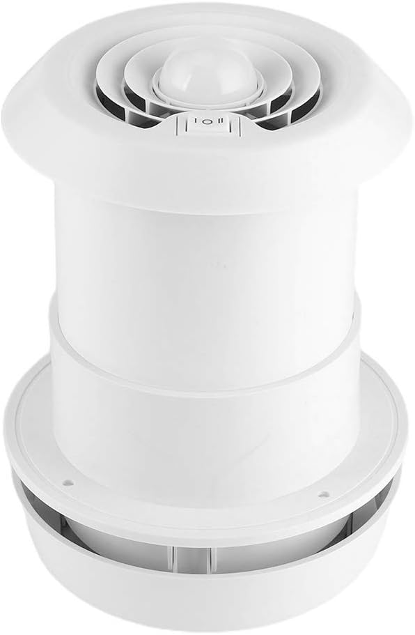 EVGATSAUTO RV Dachlüftung, 12V Dachventilator 5000R/mini LED Luftdecke Lüftungsgitter Rund für Wohnm