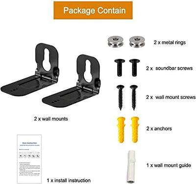 Dinghosen Wandhalterung für Samsung Soundbar HW-Q60T/ZF HW-T400/ZF HW-T550/ZF HW-T420/ZF HW-T650/ZF