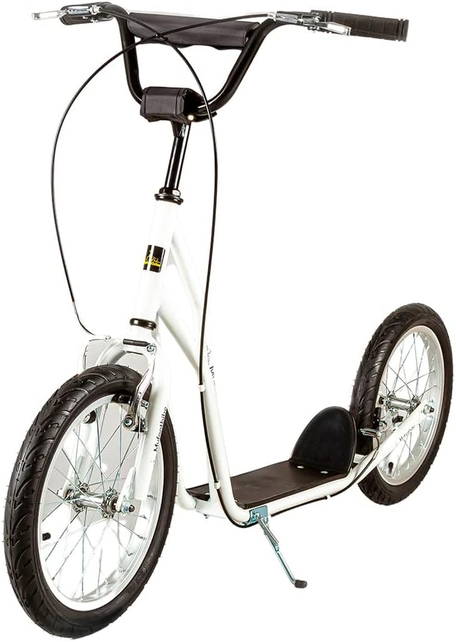 Myfootbike Sports Scooter, Funny, Weiss, Unisex, 16/16, Aluminium