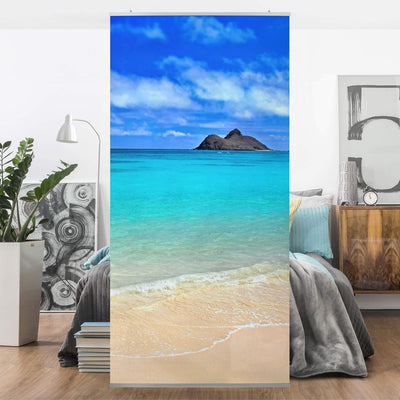 Bilderwelten Raumteiler Paradise Beach 250x120cm ohne Halterung 250x120cm without hanger, 250x120cm