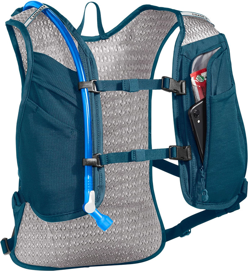 Chase 8 Bike Hydration Vest - Integrated Tool Organization - 70 oz Einheitsgrösse Moroccan Blue, Ein