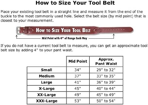 Leder Occidental 5089 XXXL XXXL7-Bag Handwerker Werkzeuggürtel
