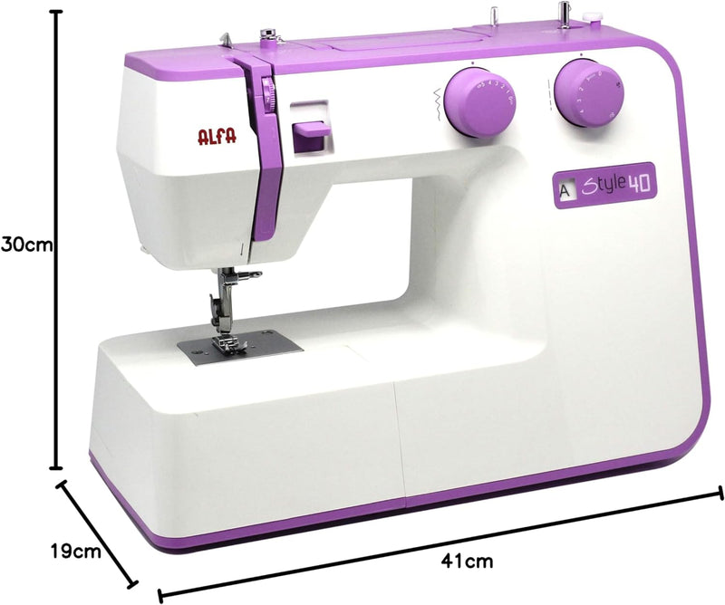 Maquina Coser Alfa Style40 Lila