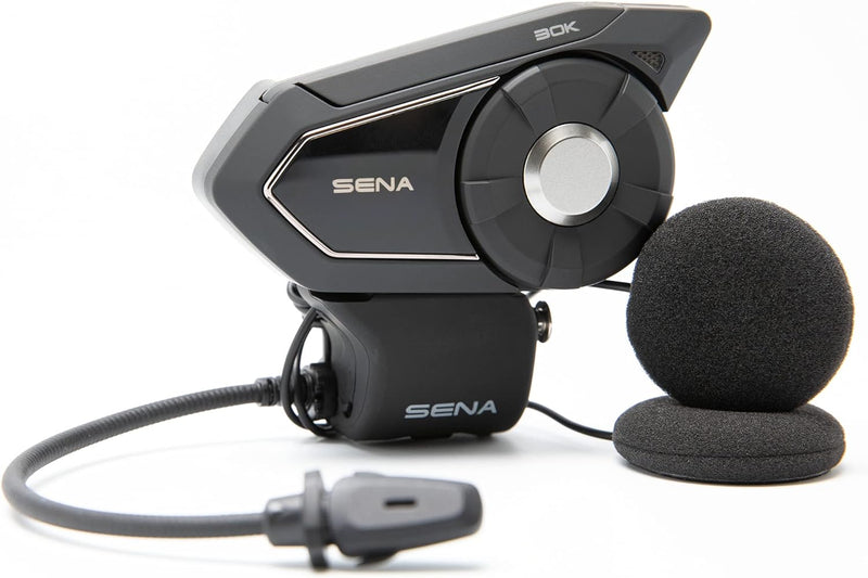 Sena 30K Motorrad Mesh Kommunikationssystem, Schwarz, Doppelpack mit HD-Lautsprechern (2021) EU
