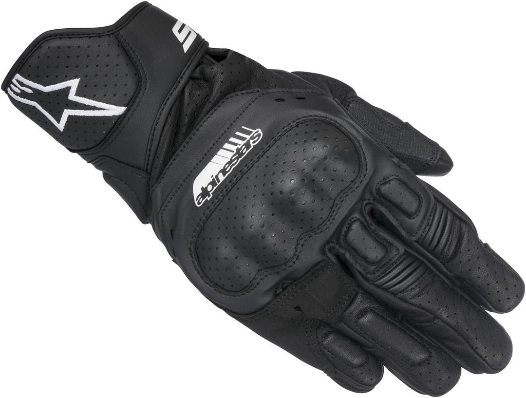 Alpinestars Handschuhe SP-5 Leder Motorrad Sporthandschuh schwarz GröÃŸe M /8 M Schwarz, M Schwarz