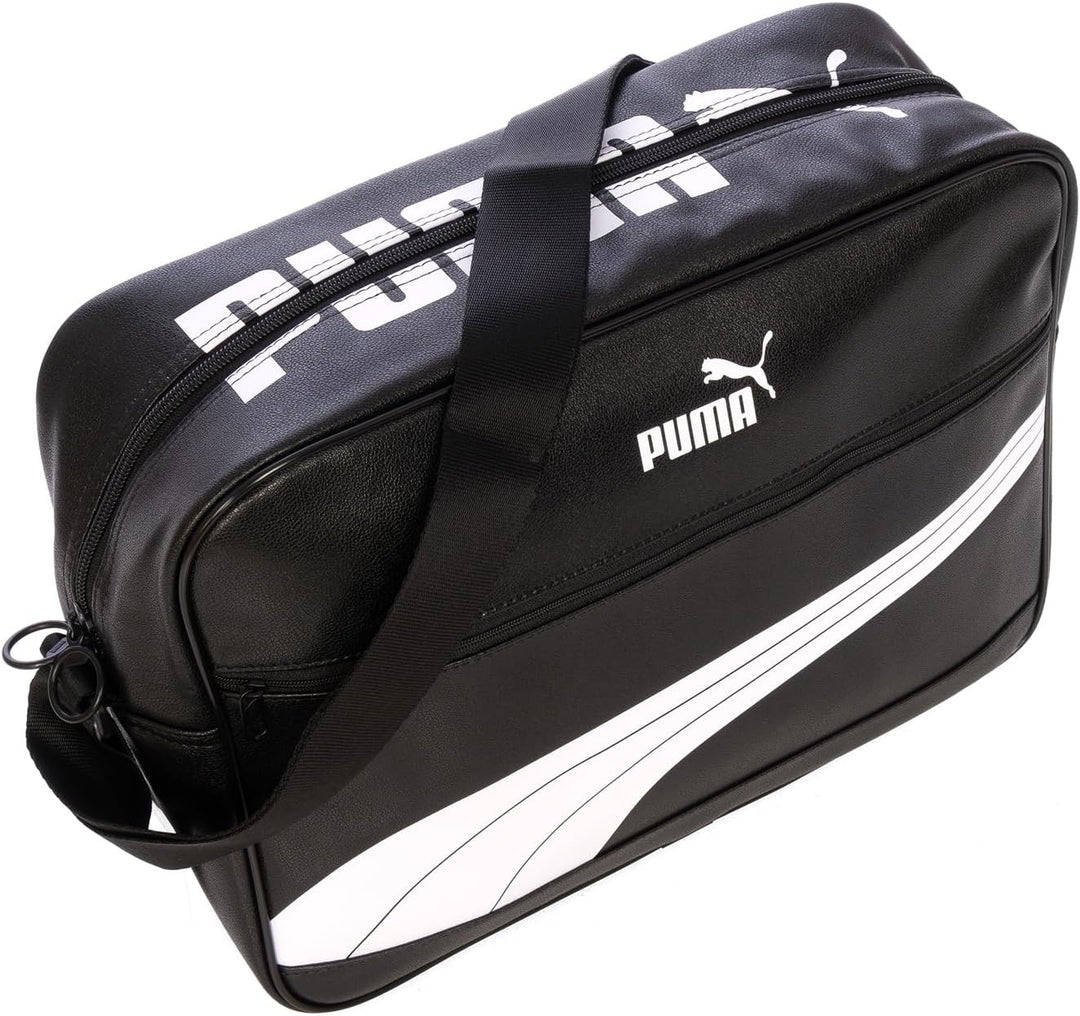 PUMA Unisex – Erwachsene Campus Reporter Retro umhängetasche Einheitsgrösse Black/White, Einheitsgrö