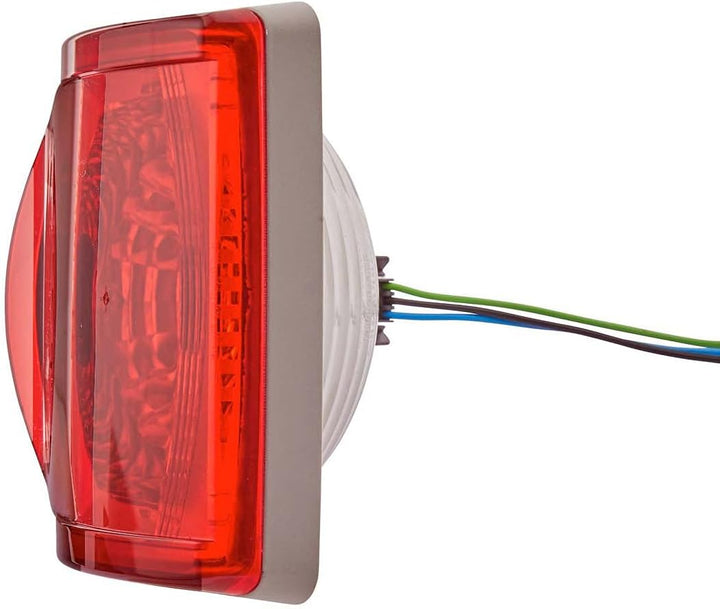 HELLA - Heckleuchte - Glühlampe - 24/12V - Einbau/Schraubanschluss - Lichtscheibenfarbe: rot - Steck