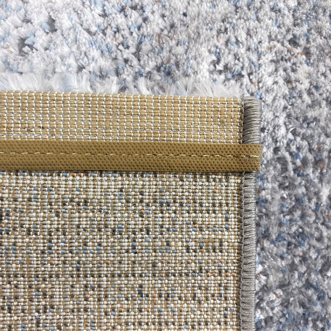 Teppich-Traum Wohnzimmerteppich – abstrakt quadratisches Muster – hell dunkel Effekt grau, Grösse 20