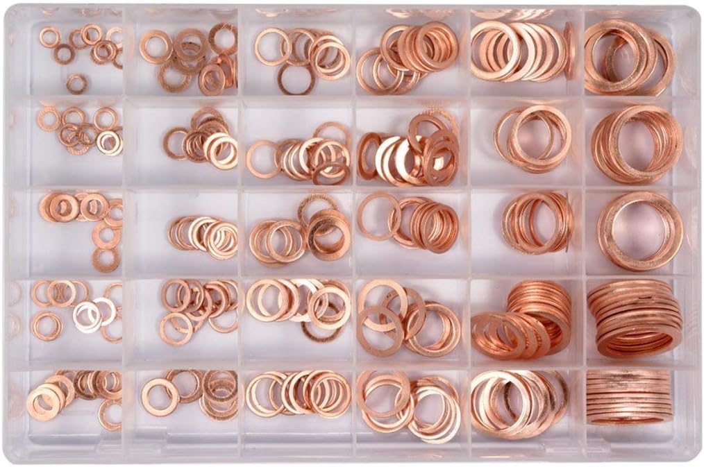 300 PCS COPPER SEALING RINGS (SOFT)