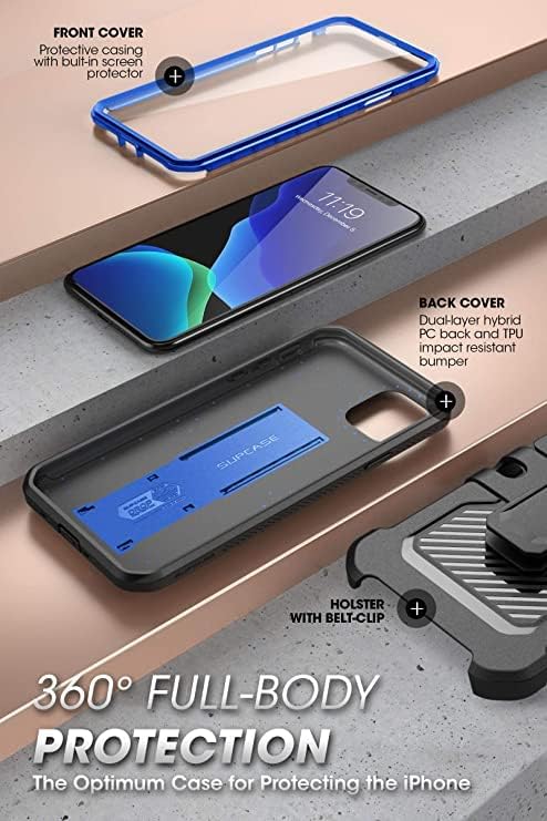 SupCase Unicorn Beetle Pro Series Hülle Entworfen für iPhone 11 6,1 Zoll (2019 Release), Eingebauter