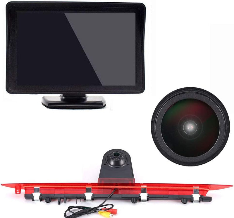 1280x720 Pixel 1000 TV Linien Transporter Bremslicht Rückfahrkamera +4,3" LCD Monitor Set für Merced