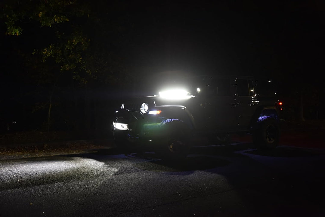 HELLA 1FJ 358 176-301 LED-Fernscheinwerfer - Black Magic Slim Lightbar 20" - 12/24V - Anbau - Kabel: