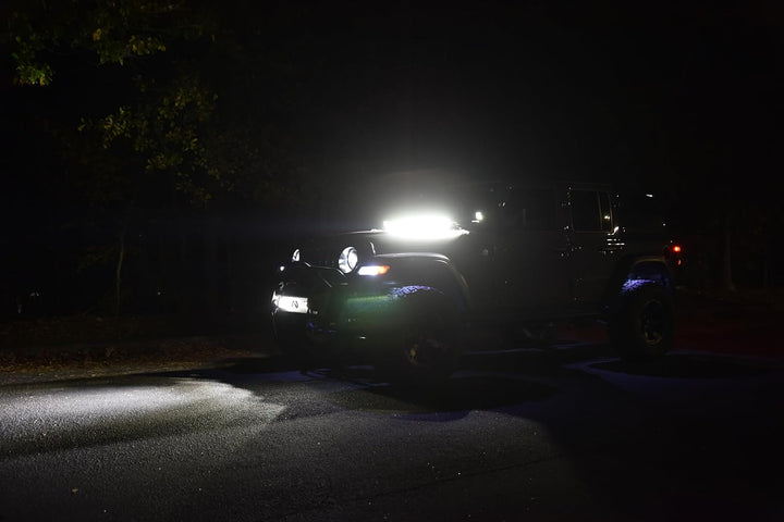 HELLA 1FJ 358 176-301 LED-Fernscheinwerfer - Black Magic Slim Lightbar 20" - 12/24V - Anbau - Kabel: