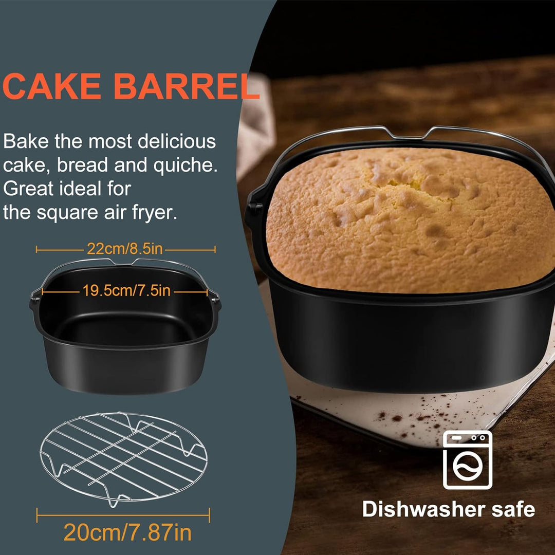 Heissluftfritteuse Zubehör 9Pcs, Airfryer Heissluftfritteuse Zubehör Passt nur für COSORI 5,5L, mit