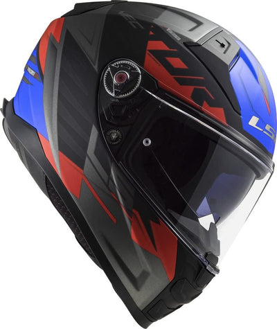 LS2 Vector II Absolute Helm Schwarz/Rot/Blau L (59/60) L schwarz matt, L schwarz matt